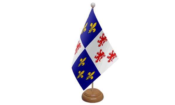 Picardy Small Flag with Wooden Stands